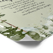 Boy Pine Tree Forest Mountain Spate Night Diapers Poster (Ecke)