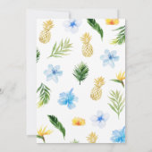Boy Pineaple Baby Shower Einladung (Rückseite)