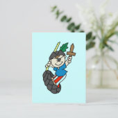 Boy Pirate Ahoy Matey Tshirts und Geschenke Postkarte (Stehend Vorderseite)