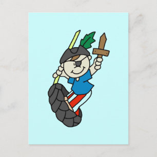 Boy Pirate Ahoy Matey Tshirts und Geschenke Postkarte