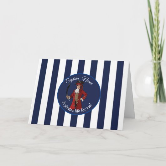 Boy Pirate Card Karte (Vorderseite)