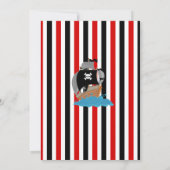 Boy Pirate Einladungen zum Geburtstag (Rückseite)