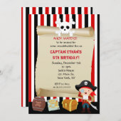 Boy Pirate Einladungen zum Geburtstag (Vorne/Hinten)