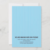 Boy Pizza Party Geburtstag Einladung (Rückseite)