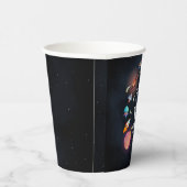 Boy Planet Alien Stars Weltraumgalaxie 1. Geburtst Pappbecher (Rechts)