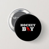 Boy Player Silhouette Sportgeschenk Button (Vorne & Hinten)