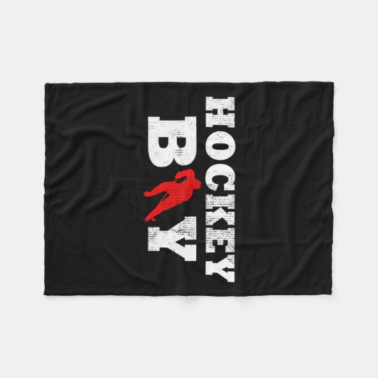 Boy Player Silhouette Sportgeschenk Fleecedecke (Vorderseite (Horizontal))