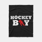 Boy Player Silhouette Sportgeschenk Fleecedecke (Vorderseite)