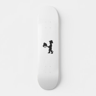 Boy Playing Cowboy - Wählen Sie die Hintergrundfa Skateboard