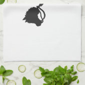 Boy Playing Cowboy - Wählen Sie die Hintergrundfar Geschirrtuch (Gefaltet)