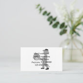 Boy Playing Cowboy - Wählen Sie die Hintergrundfar Visitenkarte (Stehend Vorderseite)