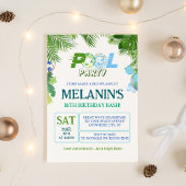 Boy Pool Party Invitation – Cool Dude Birthday Einladung