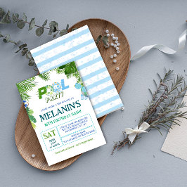 Boy Pool Party Invitation – Cool Dude Birthday Einladung