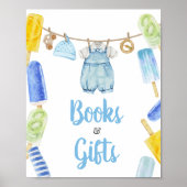 Boy Popsicle Baby Duschbücher und Geschenke Poster (Vorne)