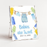 Boy Popsicle Baby Shower Babys sind süß Poster<br><div class="desc">Mit dieser Popsicle Baby Dusche machen Sie Ihre Veranstaltung ganz besonders mit unserem niedlichen und liebevoll bedruckbaren Babys Sweet Sign mit einem bezaubernden Baby Clothes Baby Shower Thema. Laden Sie diese Touch herunter,  personalisieren Sie sie und schaffen Sie bleibende Erinnerungen! BS1076</div>