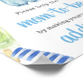 Boy Popsicle Baby Shower Envelope Station Poster (Ecke)