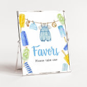 Boy Popsicle Baby Shower Favoriten Poster