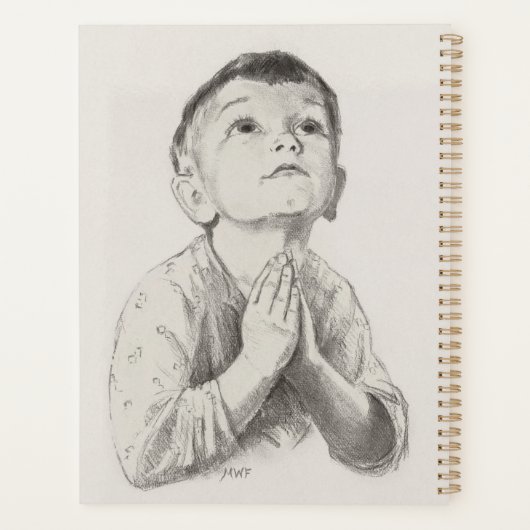 Boy Praying Planer (Rückseite)