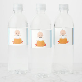 Boy Pumpkin Baby Dusche Wasserflaschen Labels Wasserflaschenetikett