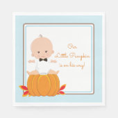 Boy Pumpkin Baby Duschpapier Napkins Serviette (Vorderseite)