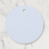 Boy Pumpkin Blue Baby Dusche Vielen Dank Geschenkanhänger (Rückseite)