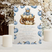 Boy Pumpkin erntet Autumn Baby Showdusche Einladung