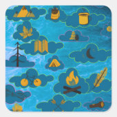 boy quadratischer aufkleber (Vorderseite)