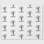 Boy Rain Fairy mit Blätterumschlagpapier Geschenkpapier (Flach)