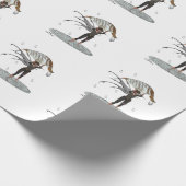 Boy Rain Fairy mit Blätterumschlagpapier Geschenkpapier (Ecke)