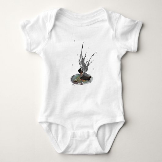 Boy Rain Fairy mit Frog Baby Bodysuit Baby Strampler (Vorderseite)