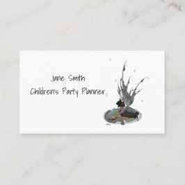 Boy Rain Fairy mit Frog Business Card Visitenkarte