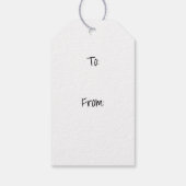 Boy Rain Fairy mit Frog Geschenkmarke Geschenkanhänger (Rückseite)