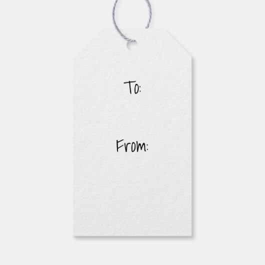 Boy Rain Fairy mit Frog Geschenkmarke Geschenkanhänger (Rückseite)