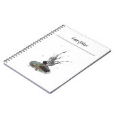 Boy Rain Fairy mit Frog Spiral Notebook Notizblock (Linke Seite)