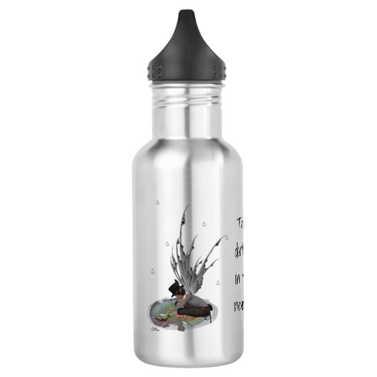 Boy Rain Fairy mit Frog Water Flasche Edelstahlflasche (Links)