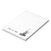 Boy Rain Fairy mit Frosch Notepad Notizblock (Rotiert)