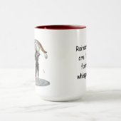 Boy Rain Fairy mit Leaf Coffee Tasse (Zentrum)
