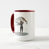 Boy Rain Fairy mit Leaf Coffee Tasse (Vorderseite Links)
