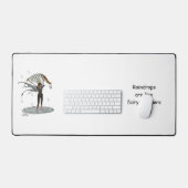 Boy Rain Fairy mit Leaf Desk Mat Schreibtischunterlage (Tastatur & Maus)