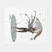 Boy Rain Fairy mit Leaf Fleece Blanket (Vorderseite (Horizontal))