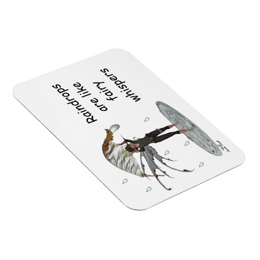 Boy Rain Fairy mit leaf flexiblen Magnet (Rechte Seite)