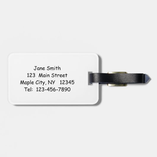 Boy Rain Fairy mit Leaf Gepäckanhänger (Rückseite horizontal)