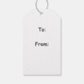 Boy Rain Fairy mit Leaf-Geschenkmarke Geschenkanhänger (Rückseite)