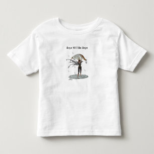 Boy Rain Fairy mit Leaf Kleinkind T - Shirt