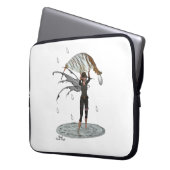 Boy Rain Fairy mit leaf Laptop-Sieb Laptopschutzhülle (Vorderseite Links)