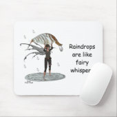 Boy Rain Fairy mit Leaf Mousepad (Mit Mouse)