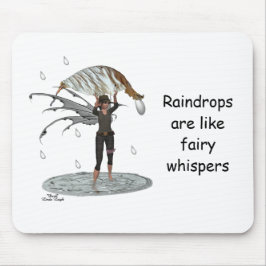 Boy Rain Fairy mit Leaf Mousepad