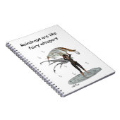 Boy Rain Fairy mit leaf Spiral Foto Notebook Notizblock (Rechte Seite)