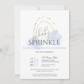 Boy Rainbow Baby Sprinkle Einladung (Vorderseite)