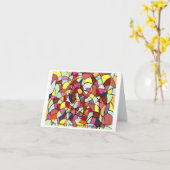 "Boy Reading a Book" gefaltete Grußkarte Karte (Gelbe Blume)